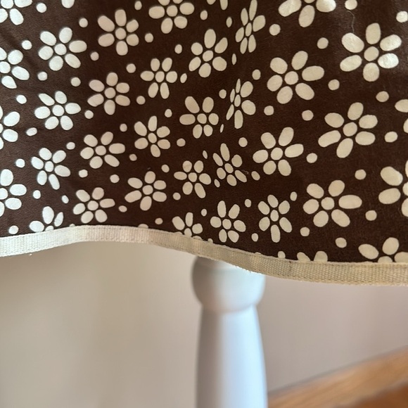 Max Studio Floral Summer A-line Dress Size Medium Brown and White - Picture 4 of 9